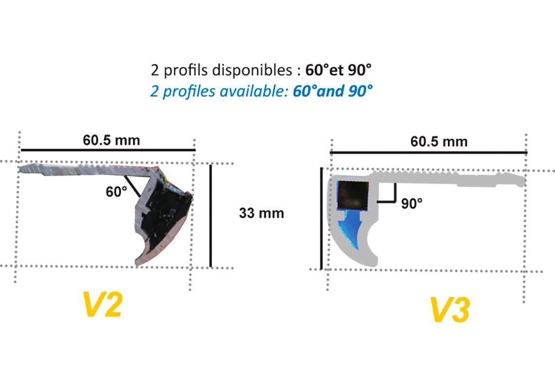 LED-Treppenkanten mit Glasfaseroptik für Bus/Reisebus